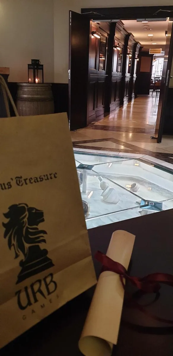 URB Games gift bag and scroll