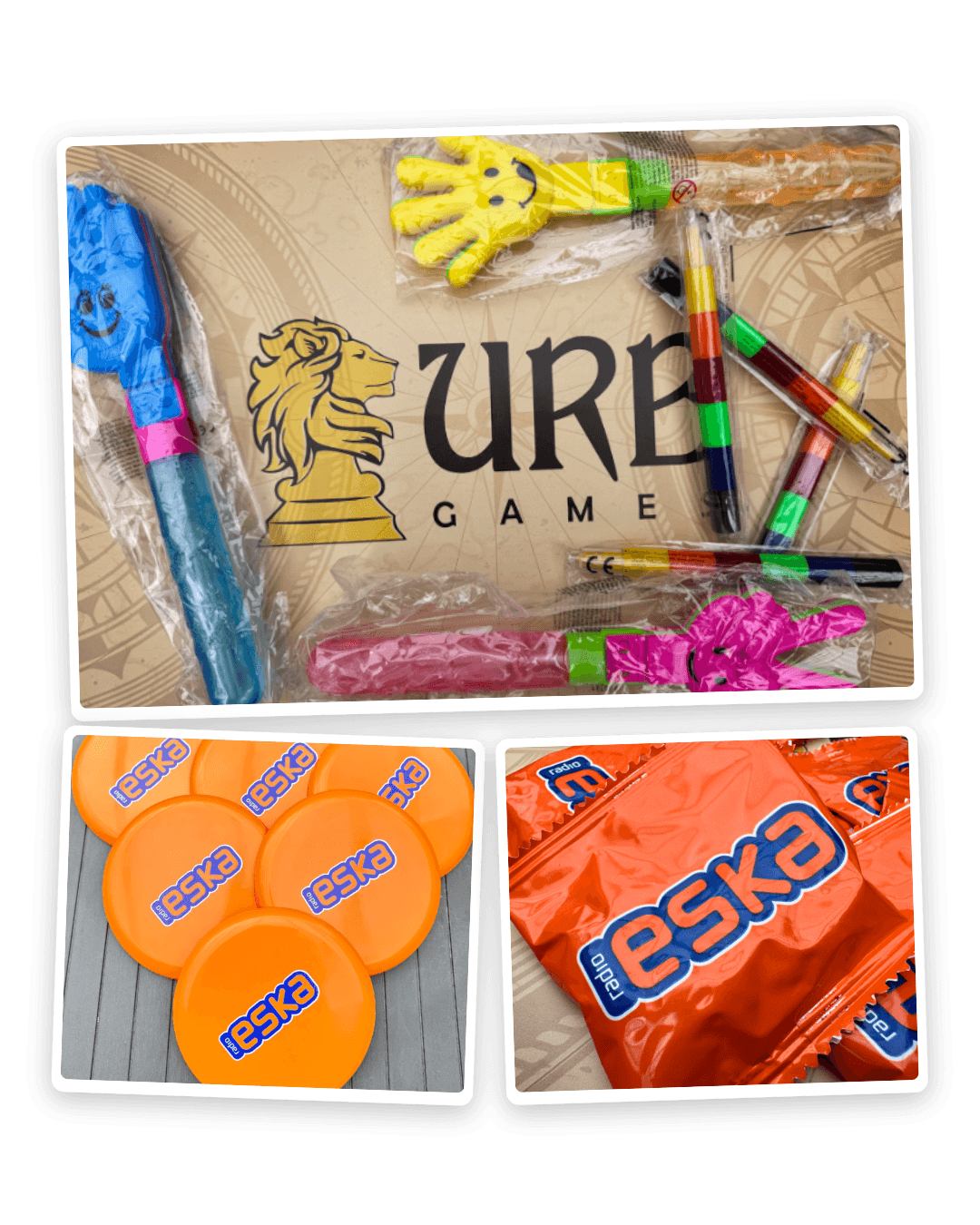 Gadżety URB Games i nagrody Radio Eska